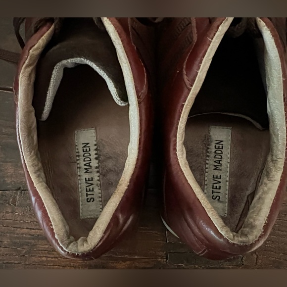 Steve Madden Men’s Leather Rascals Lace Up Shoes, Size 8.5 - Picture 14 of 16